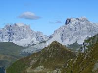 Teleblick zur Weißplatte und Sulzfluh
